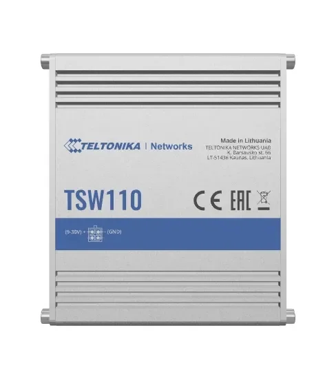 Teltonika TSW110, Hallitsematon, Gigabit Ethernet (10/100/1000), Power over Ethernet -tuki