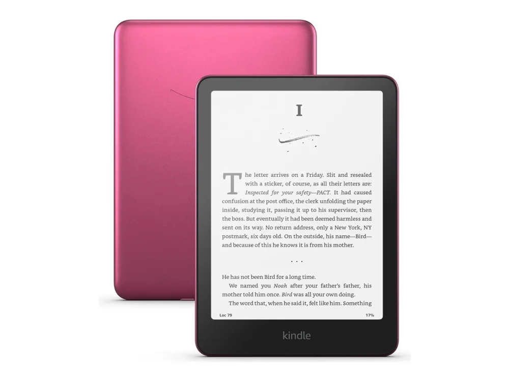 Amazon Kindle Paperwhite Signature Edition - 12. sukupolvi - e-kirjojen lukulaite - 32 GB - 7 yksivärinen Paperwhite - kosketusnäyttö - Bluetooth, Wi-Fi - metallinen vadelma
