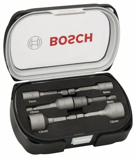 Bosch 2 608 551 079, 6 kpl, Kahdeksankulmainen, 25,4 / 4 mm (1 / 4), 6 / 7 / 8 / 10 / 12 / 13, 50 mm