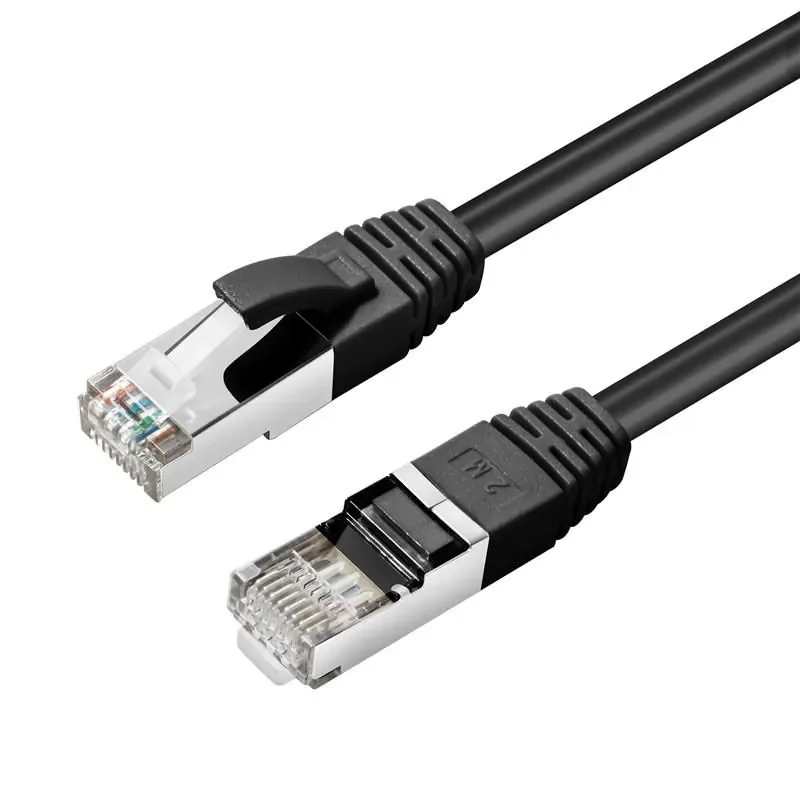 MicroConnect - Liitäntäkaapeli - RJ-45 (uros) - RJ-45 (uros) - 15 m - 6 mm - S/FTP - CAT 6a - halogeeniton, sisätiloissa, valettu, solmuvapaa - musta