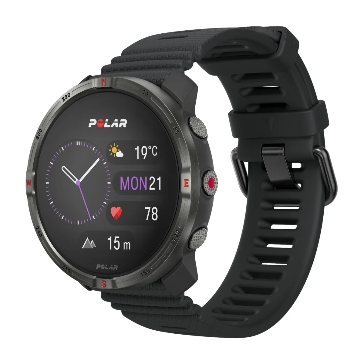 Polar Grit X2 urheilukello S-L (musta)
