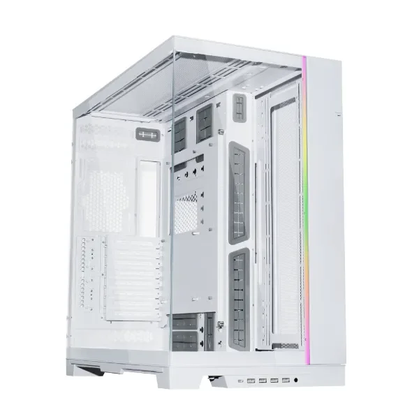 Lian Li O11 Dynamic EVO XL -täystornikotelo ikkunalla, valkoinen