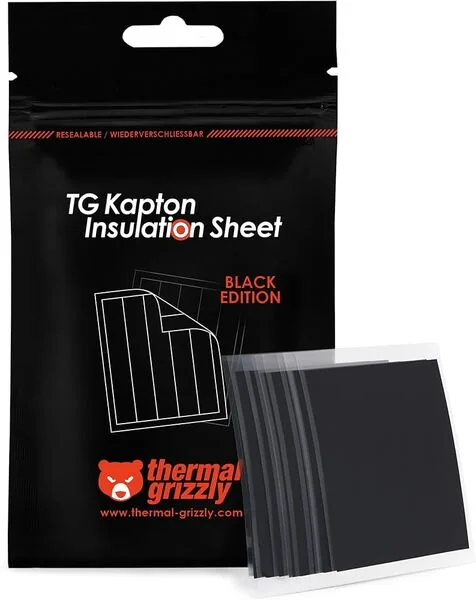 Thermal Grizzly Kapton Insulation Sheet 10 x 60mm 50 sztuk czarny