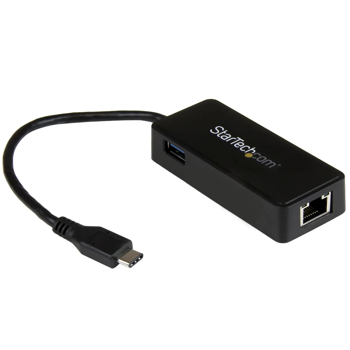 StarTech US1GC301AU - USB–Gigabit Ethernet -sovitin, musta