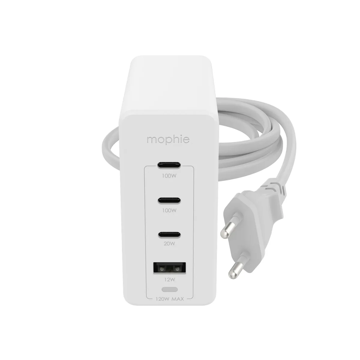 Mophie Wall Adapter Usb-c Pd Hub 120w Gan Valkoinen