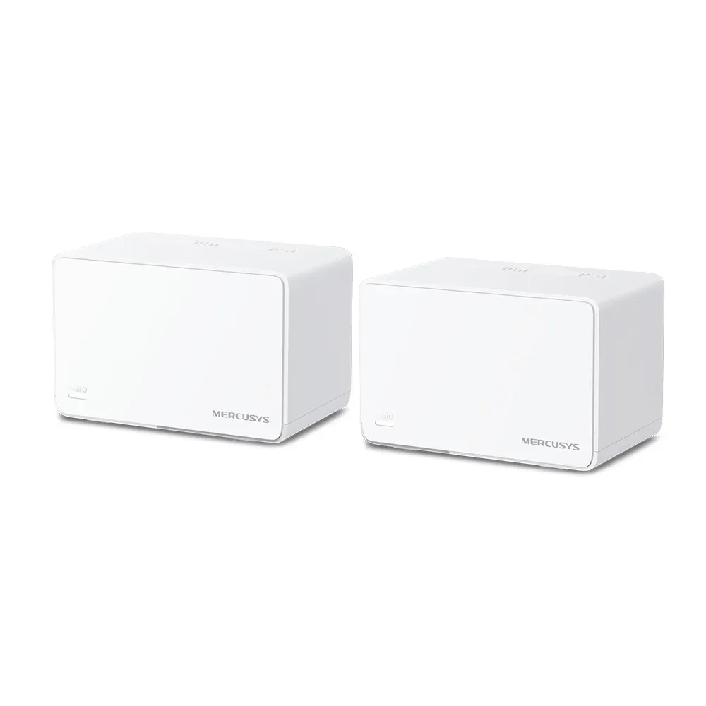 Mercusys Halo H80X -mesh WiFi -järjestelmä, Wi-Fi 6, AX3000, Dual-band, 2 kpl, valkoinen