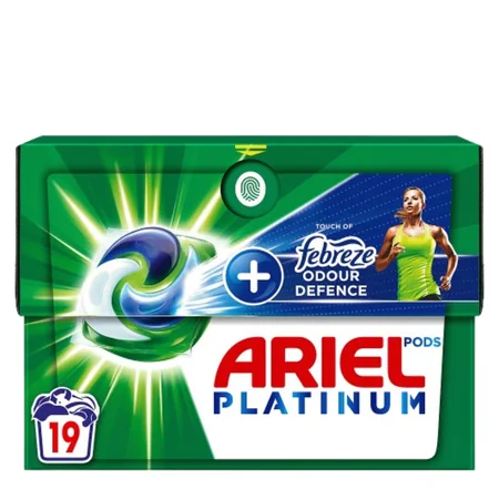 Ariel Platinum + Febreze Odour Defence Pyykinpesukapselit - 19 kpl