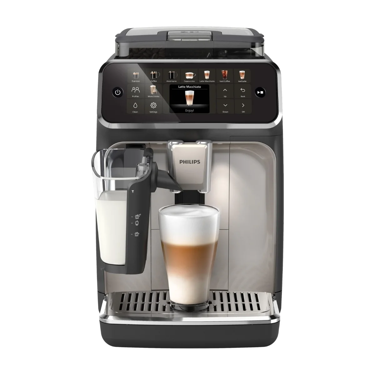 Philips 5500 Series LatteGo EP5547/90 -täysautomaattinen espressokone, harmaa
