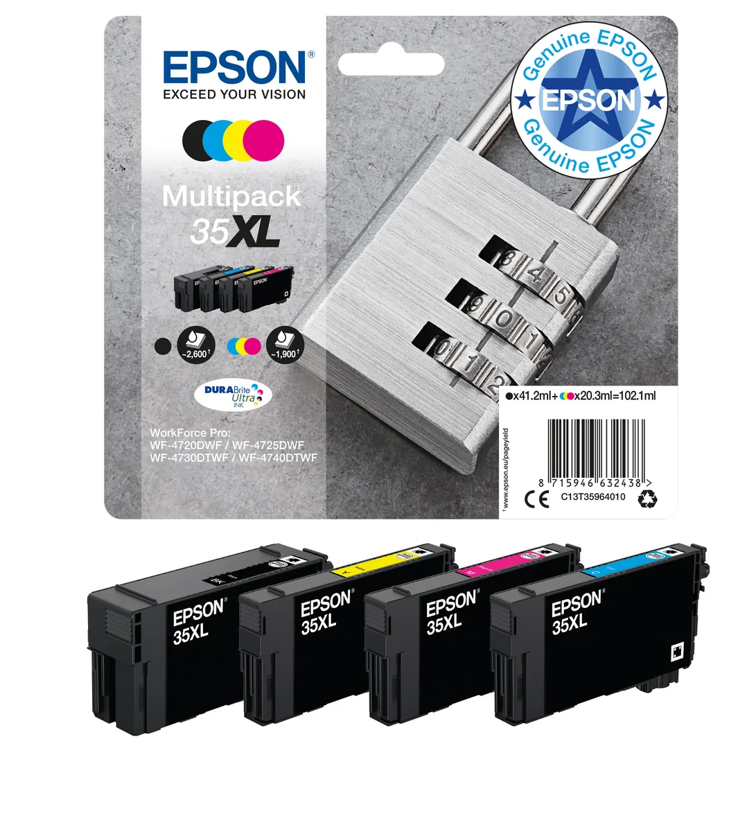 Epson Muste Monipakkaus (c/m/y/k) 35xl - Wf-4730