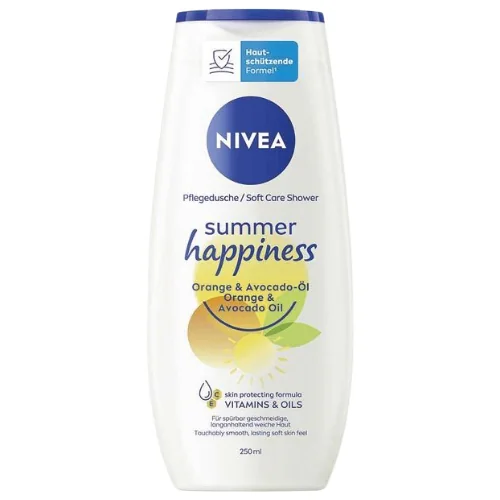 Nivea Summer Happiness Orange & Avocado Oil Soft Care Suihkugeeli - 250 ml