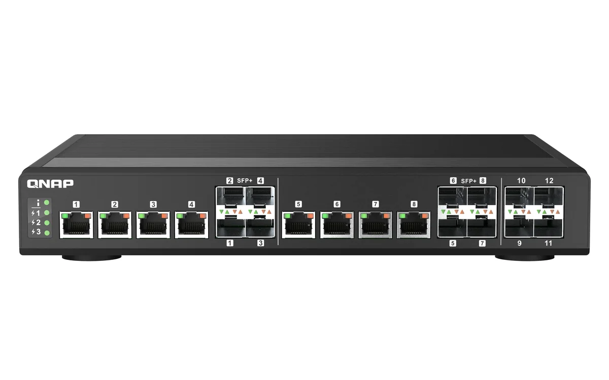 Qnap Qsw-im1200-8c Verkkokytkin Hallittu L2 Musta