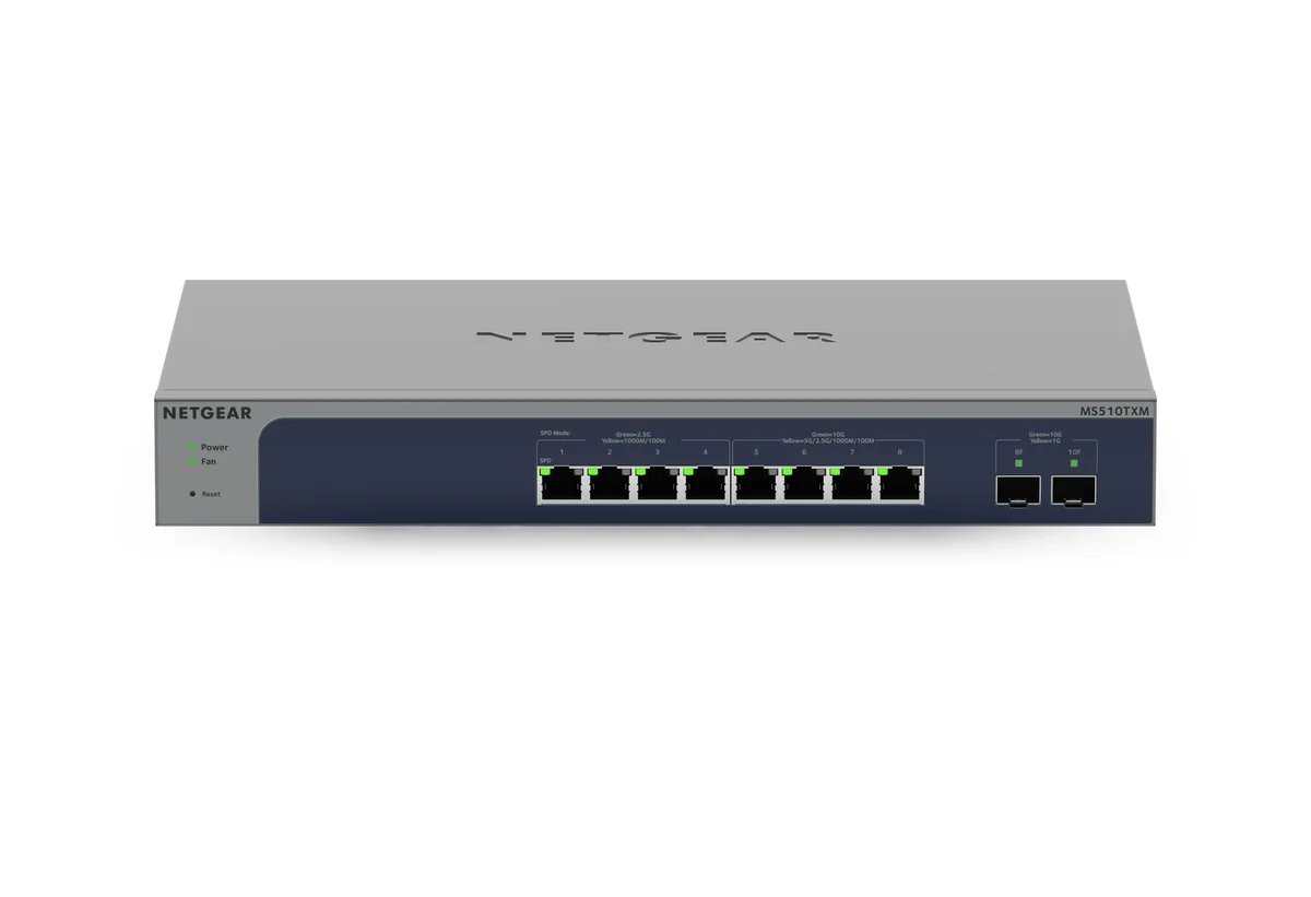 NETGEAR MS510TXM - Hallittava kytkin, Harmaa