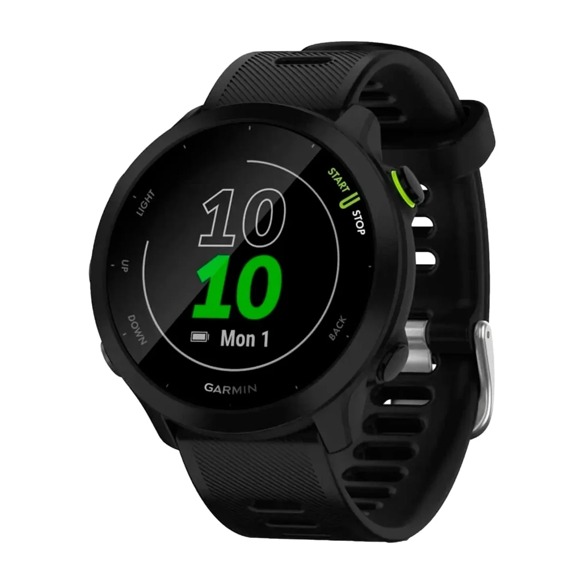 Garmin Forerunner 55 -urheilukello, silikoniranneke, harmaa