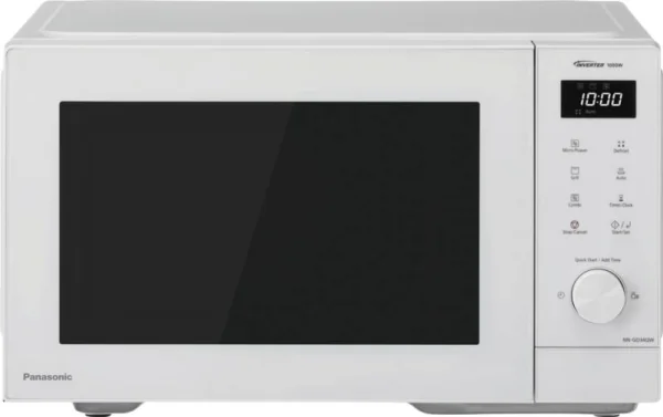 Panasonic NN-GD34QWEPG, Pöytämalli, Grillimikroaaltouuni, 23 L, 1000 W, Sisäänrakennettu näyttö, Painikkeet, Rotaatio
