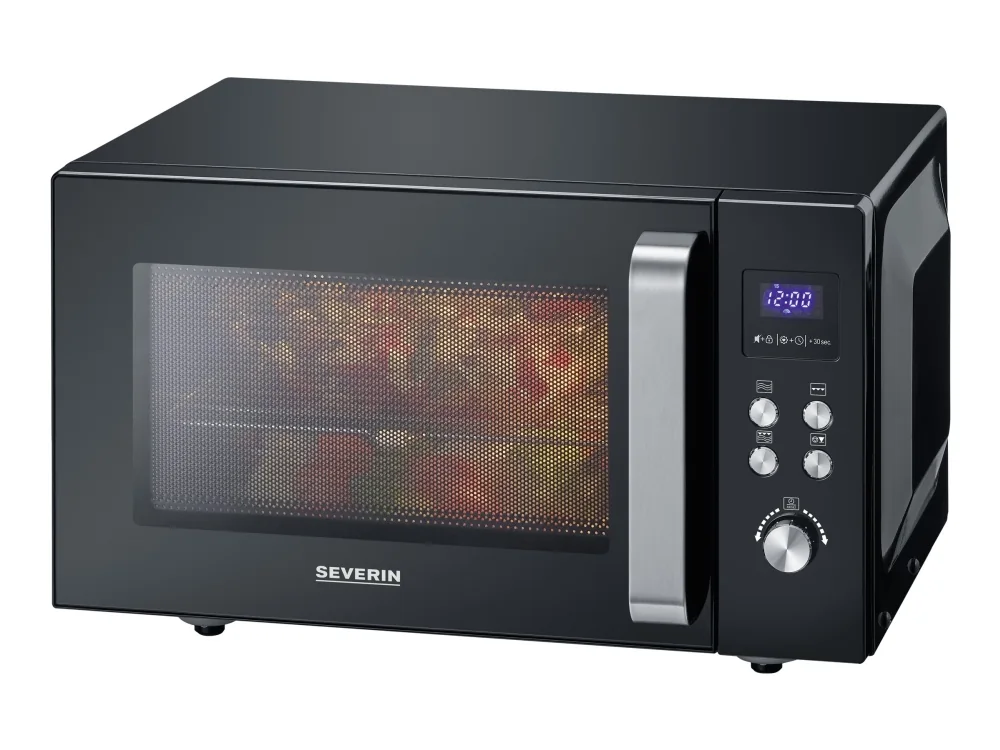 Severin MW 7763, Pöytämalli, Grillimikroaaltouuni, 25 L, 900 W, Sisäänrakennettu näyttö, LED