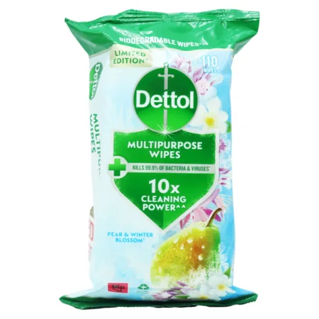 Dettol Winter Blossom Monikäyttöpyyhkeet – 110 kpl