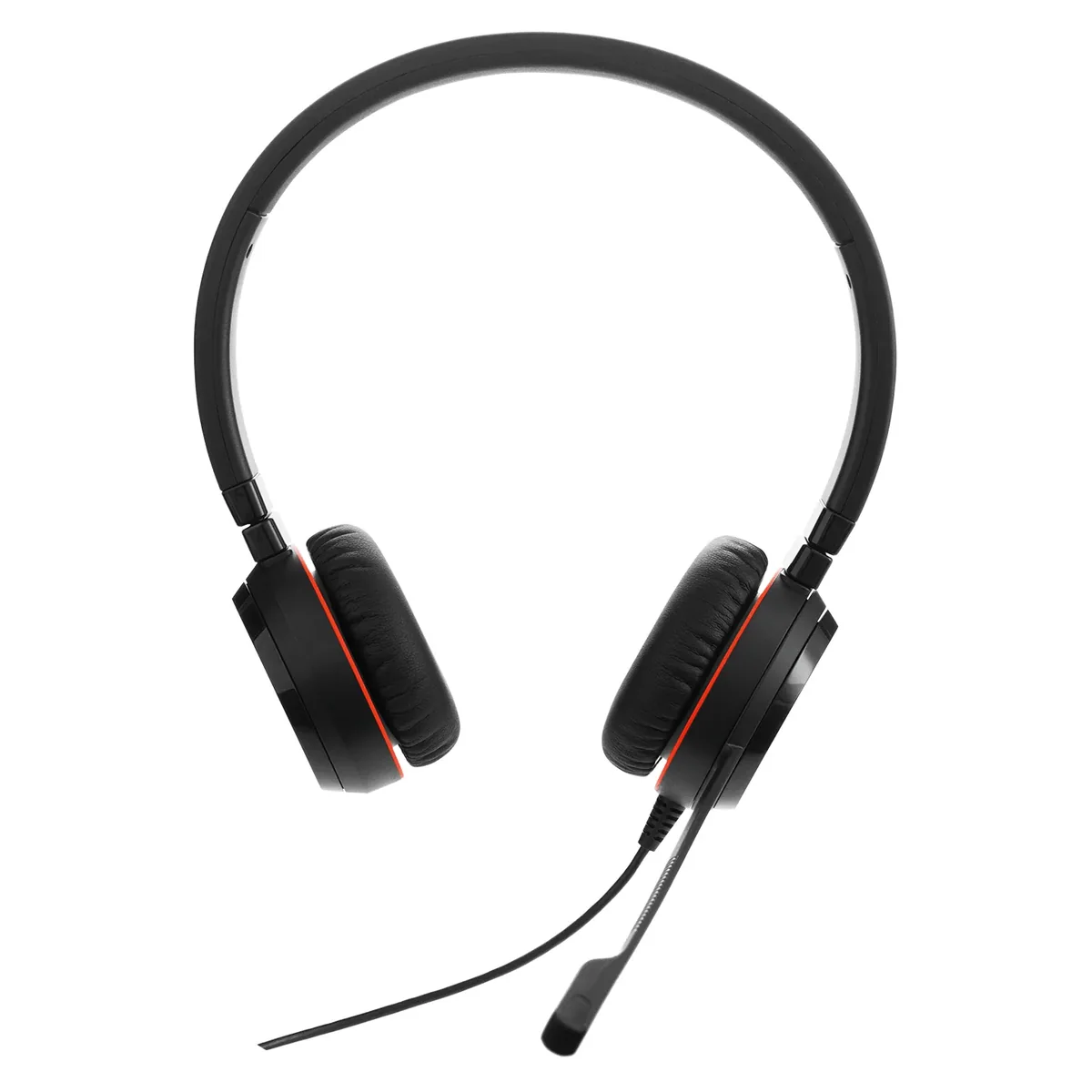 Jabra Evolve 20 SE MS -stereokuulokemikrofoni + USB-C/USB-A-sovitin, musta
