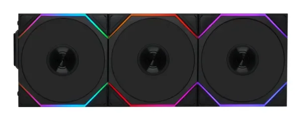 Lian Li UNI FAN TL, 120 mm, PWM, nestelaakeri, ARGB -tuuletinsarja, 3 kpl, musta