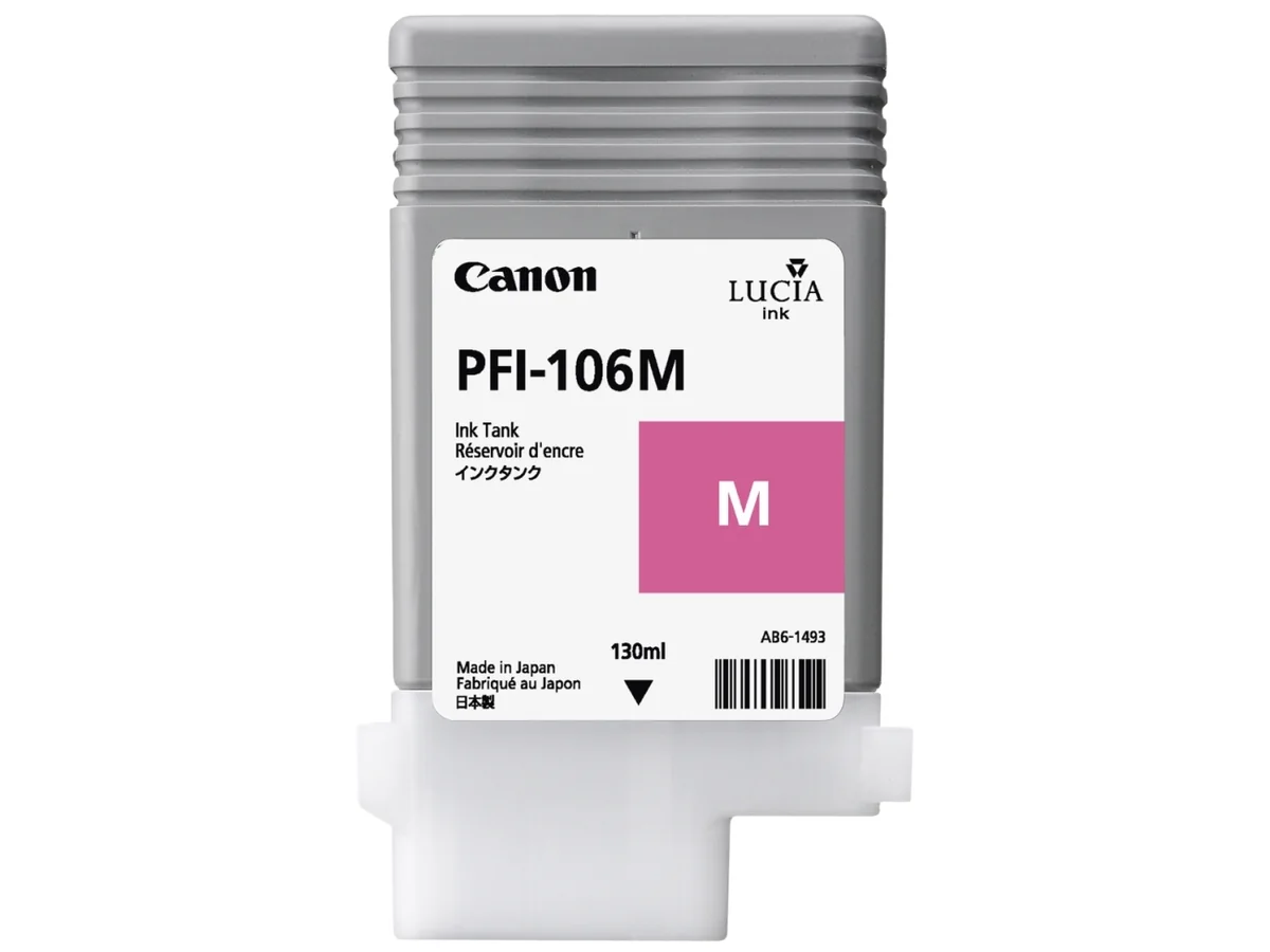 Canon PFI-106 M, Valokuva magenta, Väripohjainen muste, 1 kpl