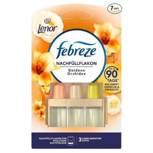 Febreze 3Volution Sähköisen Ilmanraikastimen Täyttöpullo Lenor Golden Orchid – 20 ml
