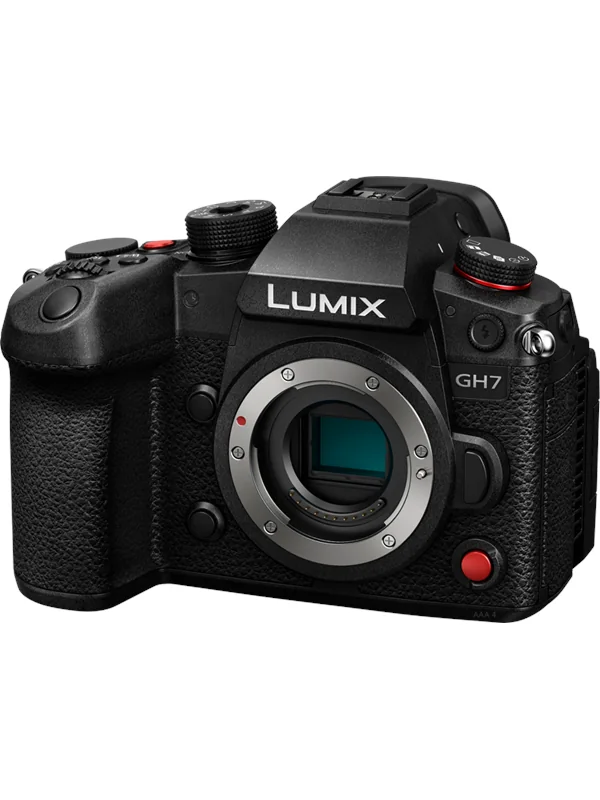 Panasonic GH7, 25,5 MP, 5776 x 4336 pikseliä, BSI CMOS, 4K Ultra HD, Kosketusnäyttö, musta