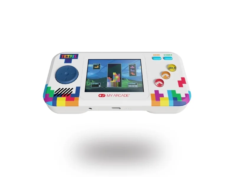 My Arcade Tetris Pocket Player Pro, Monivärinen, D-pad, Kotipainike, Käynnistyspainike, 6,98 cm (2.75), 3,5 mm, USB/Akku, AA