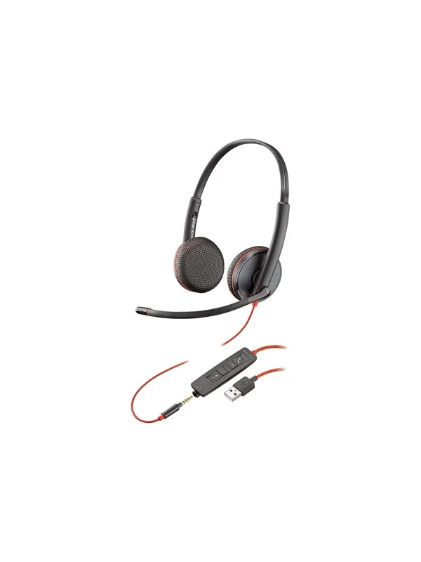 Poly Blackwire C3225 -kuulokemikrofoni, musta