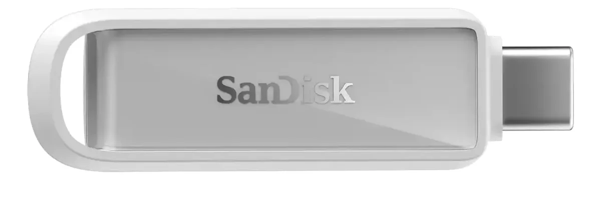 SanDisk Phone Drive, 512 GB, USB Type-C, 3.2 Gen 1 (3.1 Gen 1), 150 MB/s, Ilman suojusta, Valkoinen