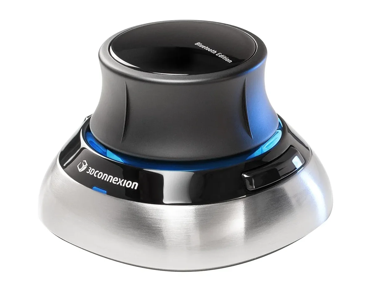 3Dconnexion SpaceMouse - 3D hiiri - 2 painiketta - langaton - Bluetooth, 2,4 GHz