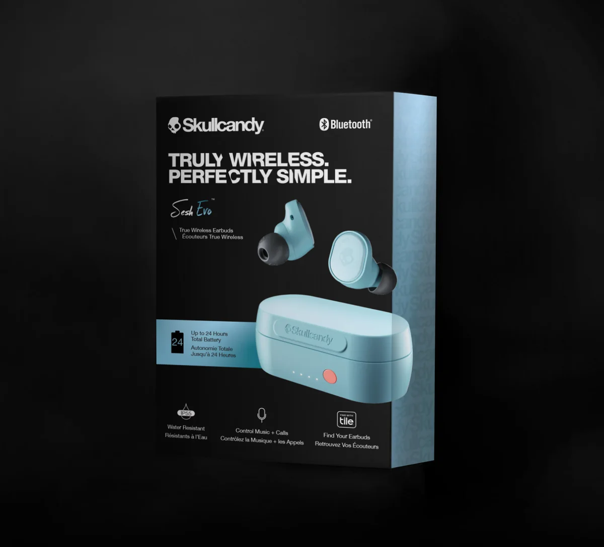 Skullcandy Hesh Evo langattomat around-ear kuulokkeet (musta)