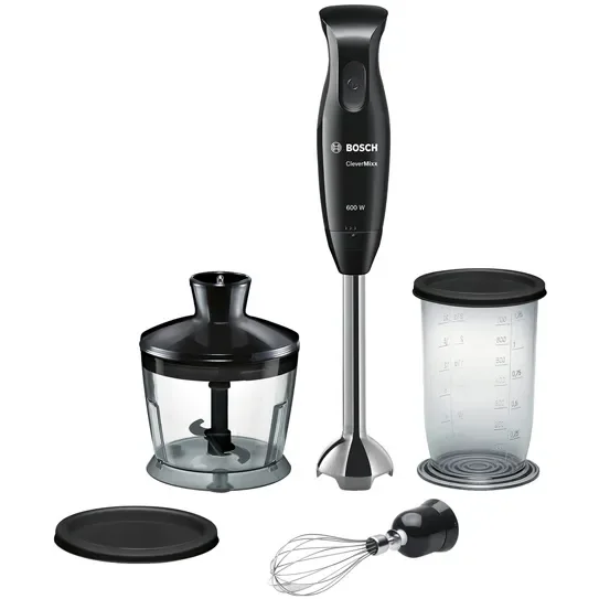 Bosch CleverMixx MSM2650B 600 W -sauvasekoitinsarja, musta