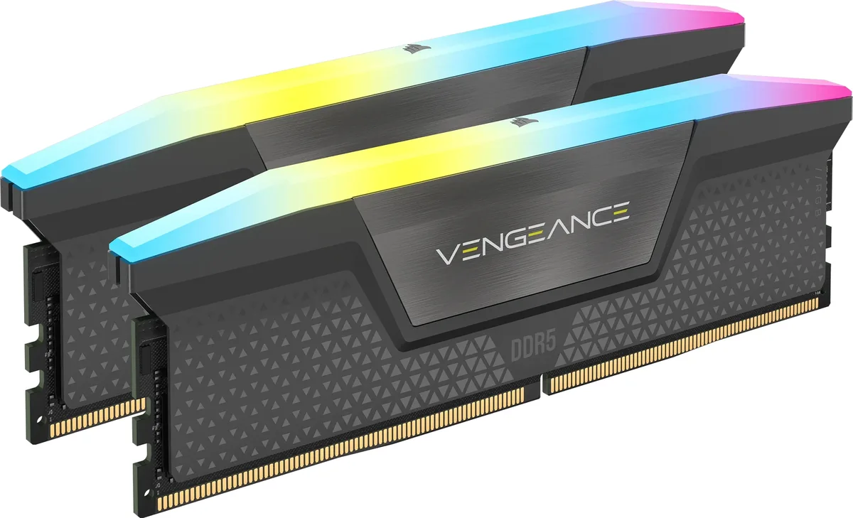 Corsair Vengeance RGB DDR5-6400 - 32GB - CL32 - Dual Channel (2 pcs) - AMD EXPO - Harmaa RGB:lla