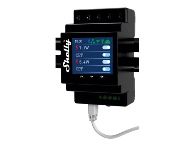 Shelly Pro 4PM V2 - WiFI-rele, 4 kanavaa tehonmittauksella