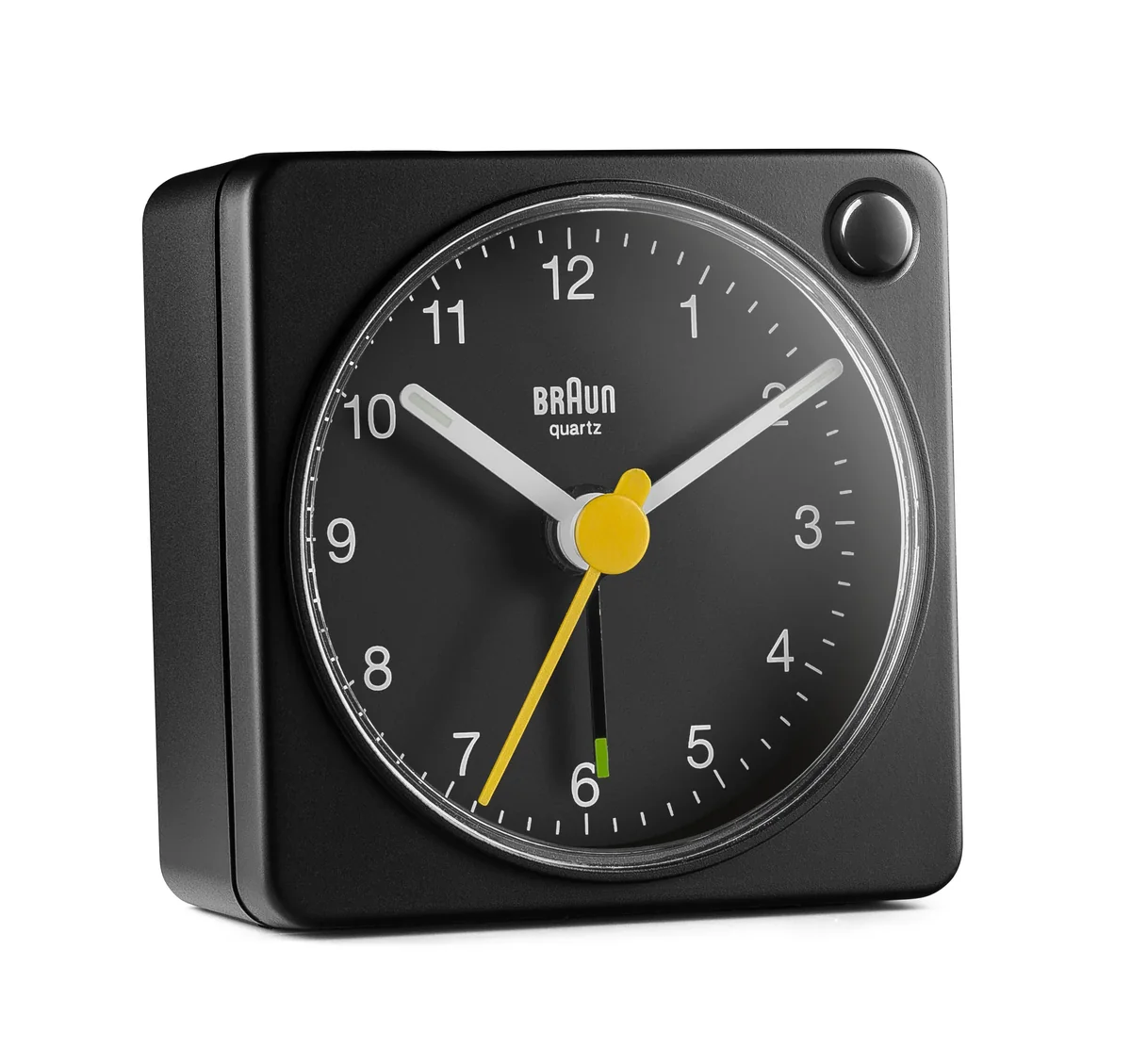 Braun BC02XB, Kvartsiherätyskello, Suorakulmio, Musta, Analoginen, Akku, AA
