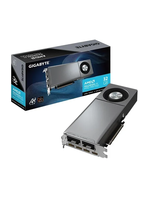 GIGABYTE Radeon AI Pro R9700 AI TOP - 32GB GDDR6 RAM - Näytönohjaimet