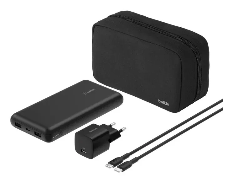 Belkin BoostCharge 20000mAh, 25W -varavirtalähde, Musta