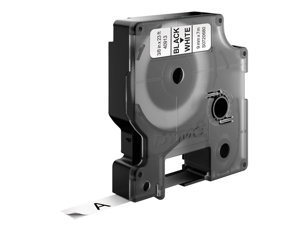 Dymo Tape D1 9mm Musta/valkoinen