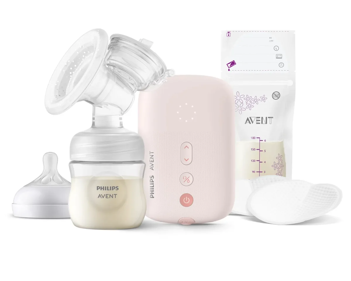 Philips Avent SCF395/31 Sähkökäyttöinen rintapumppu, Vaaleanpunainen, 125 ml