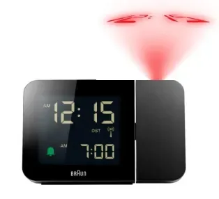 Braun 67160, Digitaalinen herätyskello, Suorakulmio, Musta, 24 t, Aika, AC