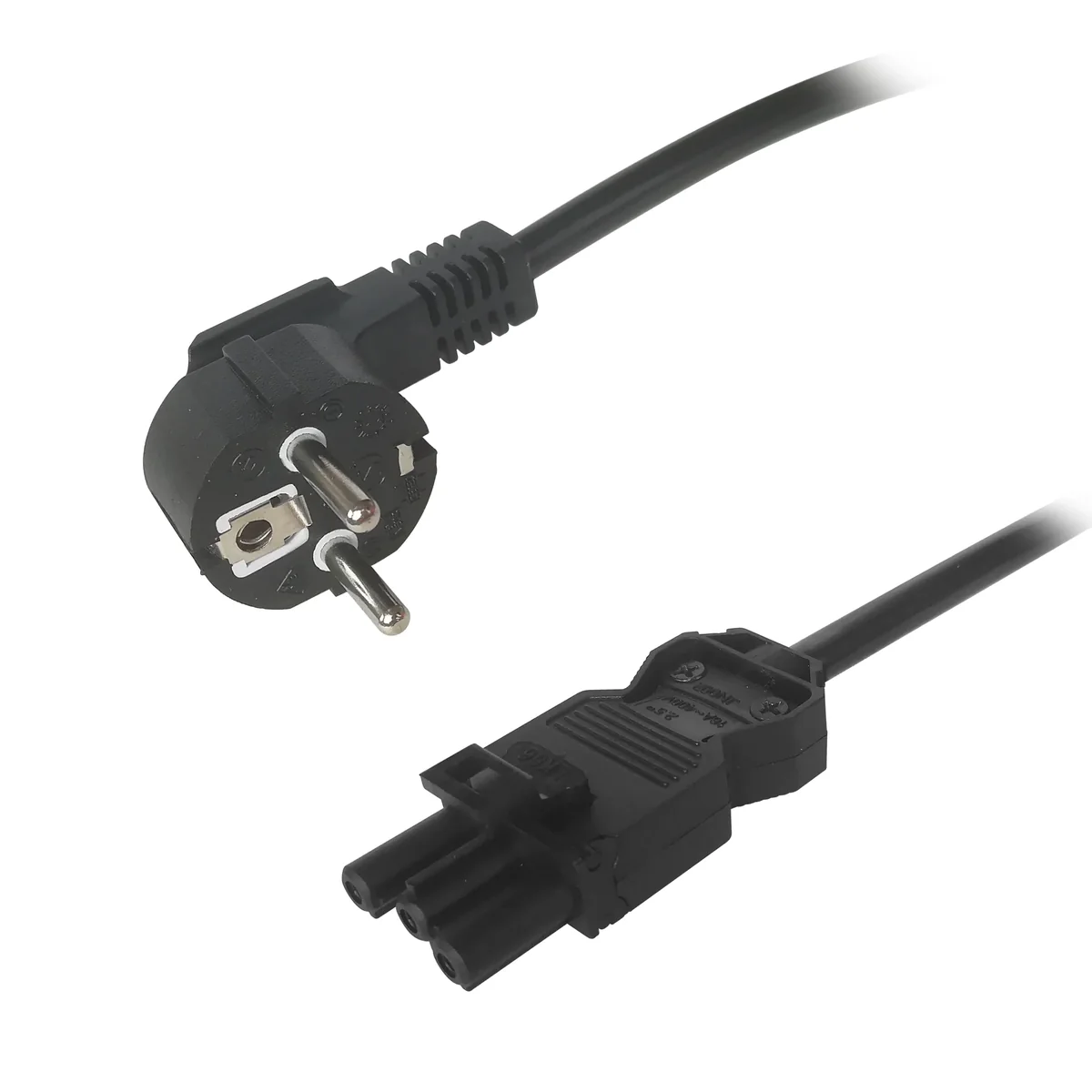 Deltaco GST18 virtajohto, CEE 7/7 - GST18 naaras, musta, 2m, 2 m, CEE 7/7, GST18, 250 V, 16 A