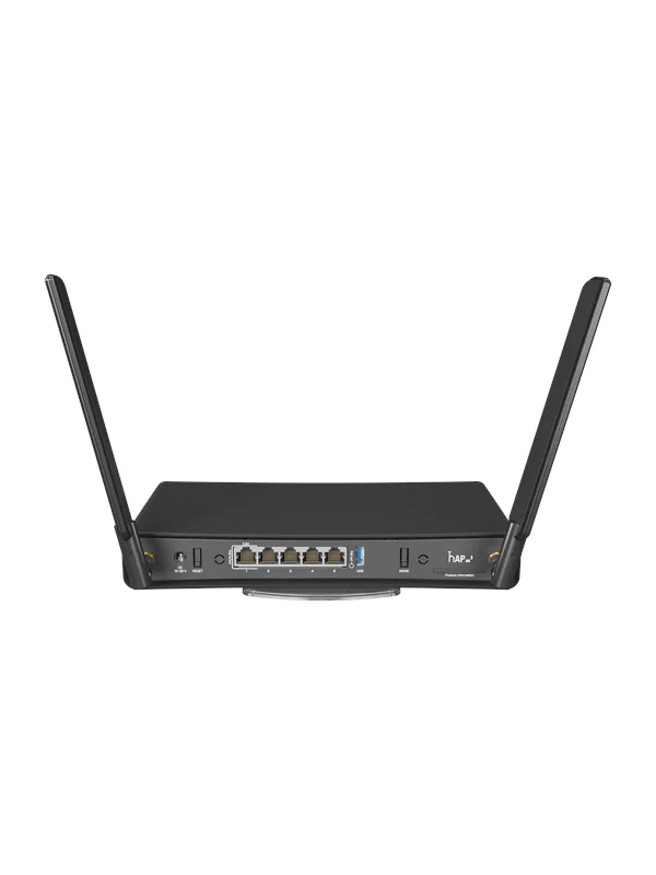 MikroTik hAP ax³ C53UiG+5HPaxD2HPaxD - Pöytäreititin, Musta
