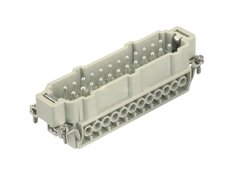 HARTING HAN E liitin, insertti tyyppi 24Kahvan liitin ruuviliitin max 2,5mm2, 16A24 napainen