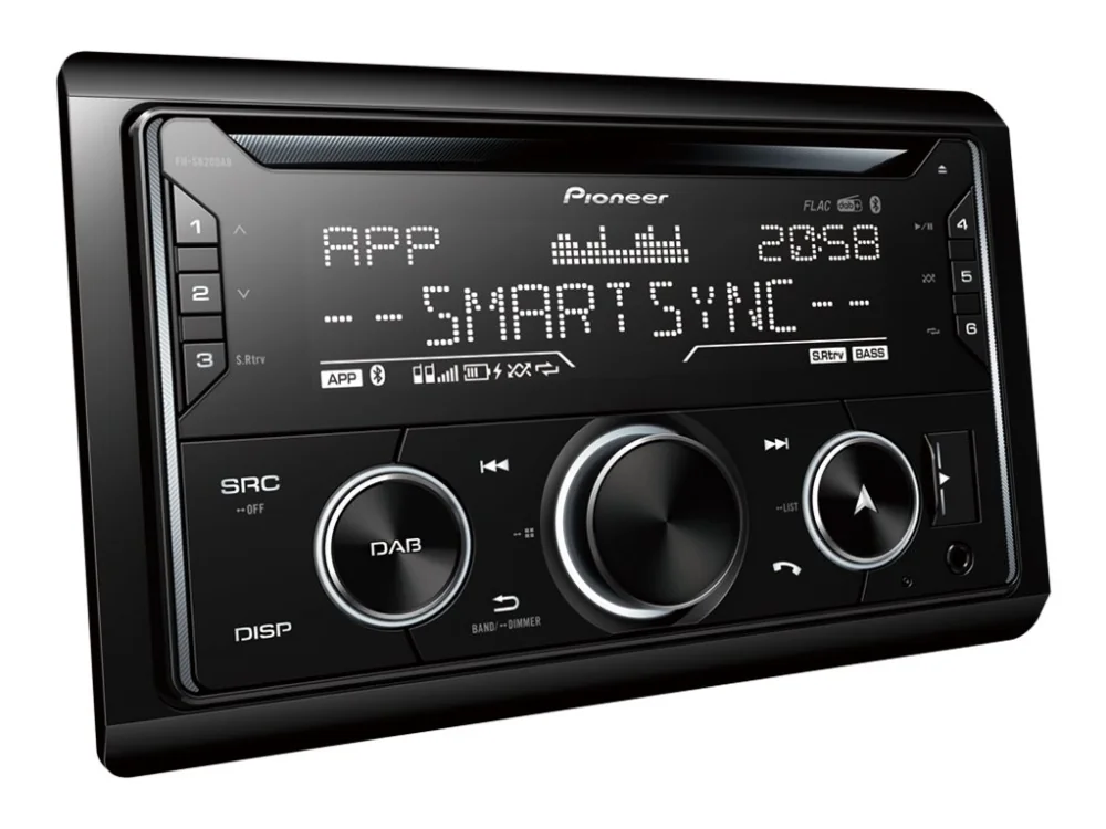 Pioneer FH-S820DAB - Auto - CD-vastaanotin - Sisäänrakennettava - Double-DIN - 50 wattia x 4 kpl