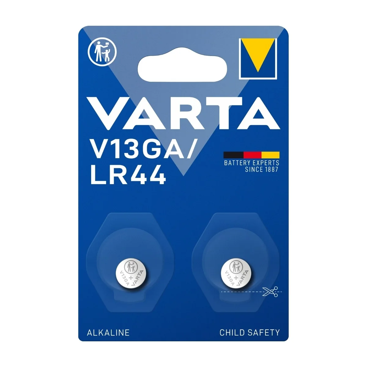 VARTA Varta rannekello-/perusnappiparisto - V13 GA - 2 kpl/pakkaus