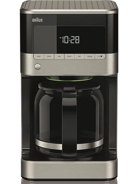 Braun PurAroma 7 KF 7120 12 kupin -kahvinkeitin, ruostumaton teräs / musta