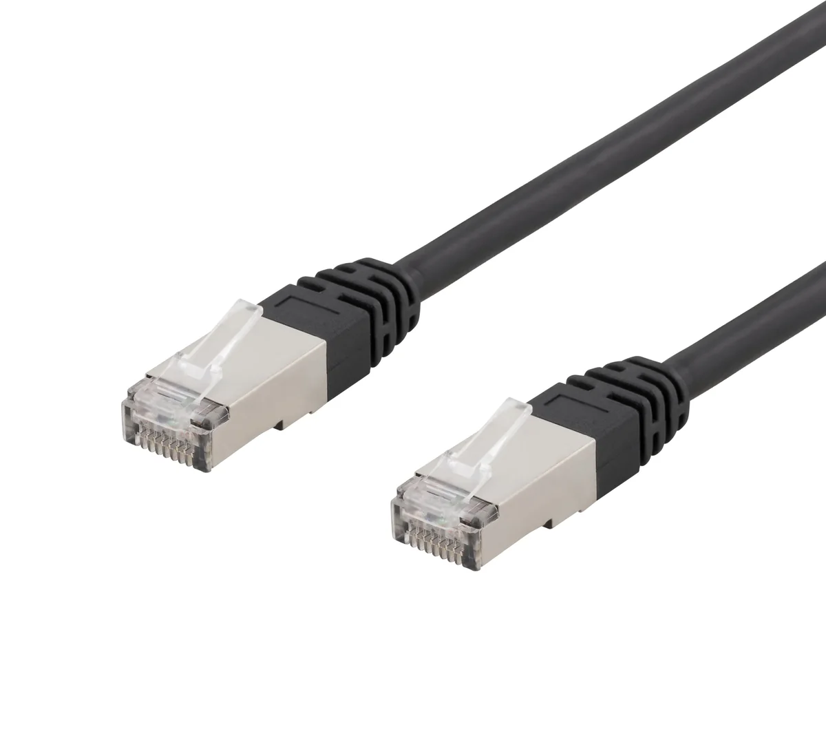 Deltaco S/FTP Cat6 laitekaapeli, 5m, 250MHz, UV-suojaus, musta, 5 m, Cat6, S/FTP (S-STP), RJ-45, RJ-45, Musta