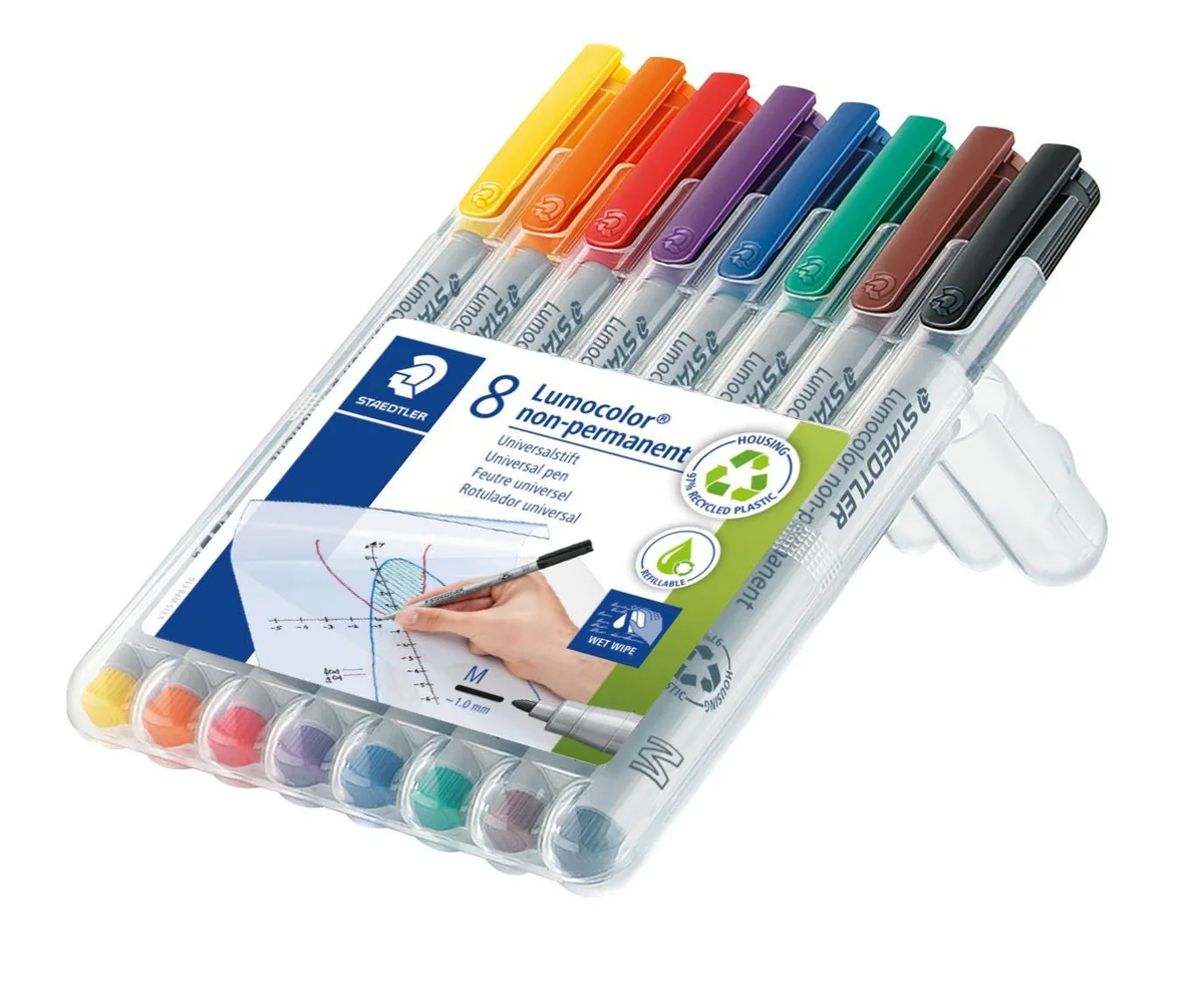 Staedtler Universal pen Lumocolor non-p M 8pc