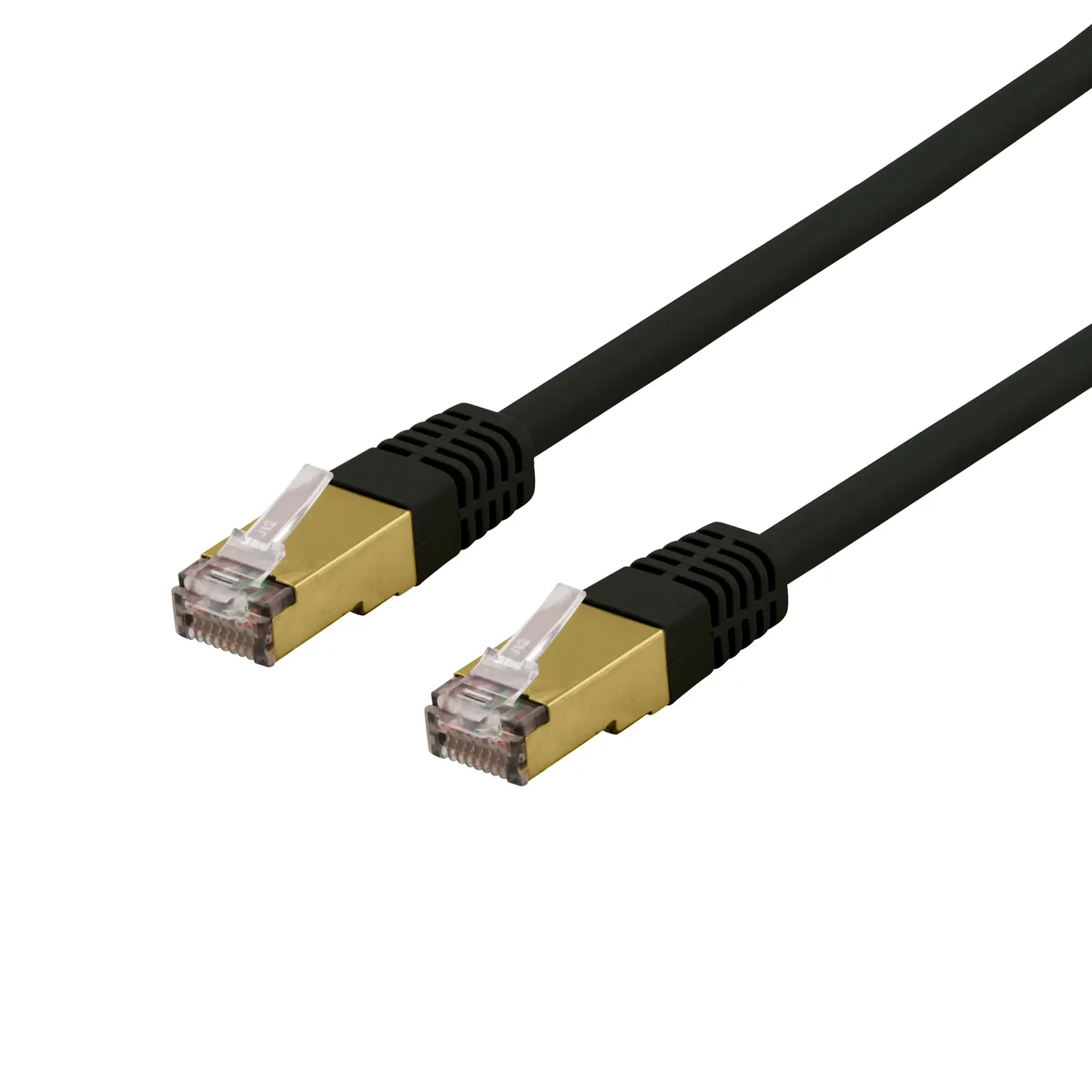 Deltaco SFTP-63SAH - patch cable - 3 m - black - Musta - 3m