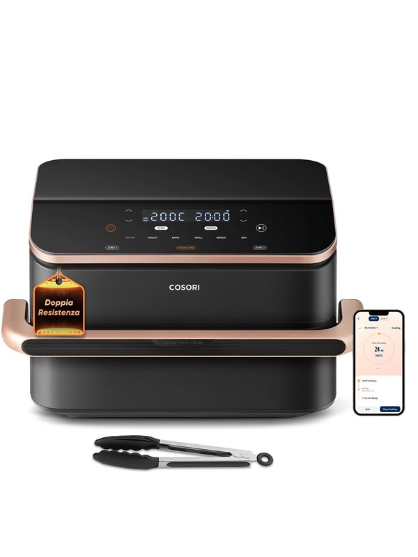 Cosori Cosori CAF-TF101S-AEUR Dual Blaze TwinFry rasvaton friteerauskone musta