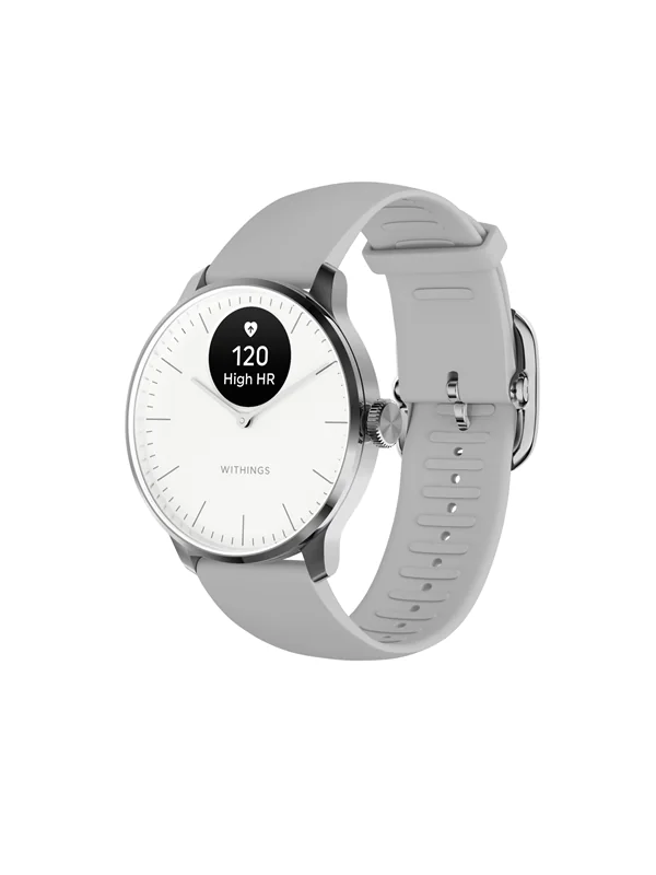Withings Scanwatch Light 37 mm, valkoinen